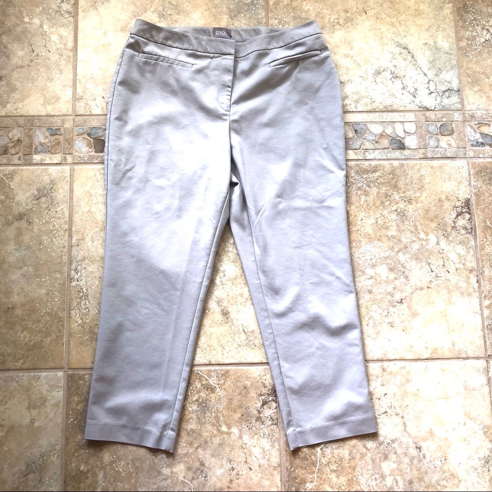 Chico’s ankle khaki pants